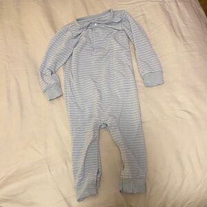 Purely Soft Light Blue Striped Pajamas
